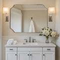 ANDY STAR Brushed Nickel Mirror 30x40 Inch, Rectangle Bathroom Mirror by ANDYSTAR
