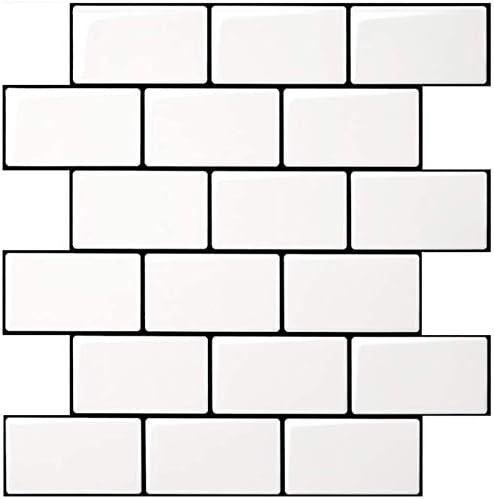 Art3d 10-Pack Subway Tiles Peel and Stick Backsplash, 12 x 12 Inch by Art3d
