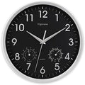 10 Inch Silver Wall Clock Silent Wall Clocks by Vigorwise