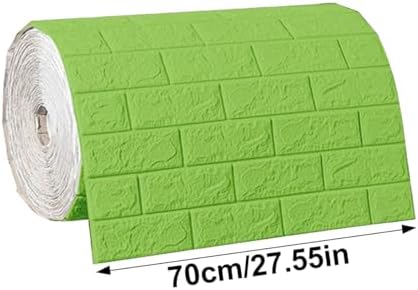 Waterproof Wall Panels 27.5" x 196.8" Faux Brick Wallpaper Peel and Stick Art - Image 2