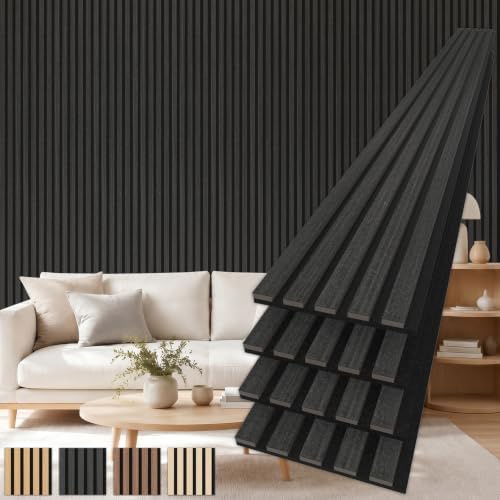 TONOR Wood Panels for Wall, 4 Pack 94.5'' x 7.9''-20.64 sq.ft Acoustic Wall by TONOR