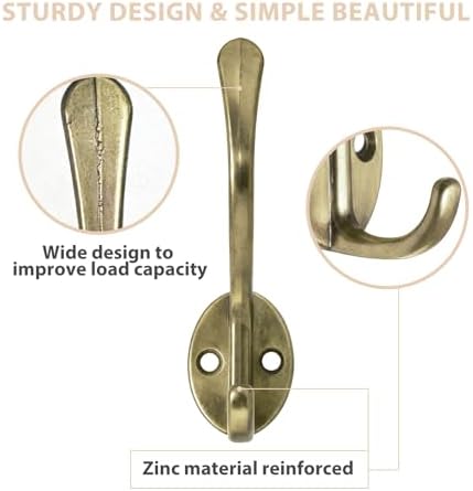 Homanu 10 Pack Coat Hooks Wall Mounted - Image 3