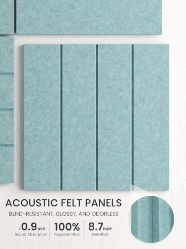 Bumusty 36" x 24" Large Cork Board Alternative, Aqua Blue - Image 3