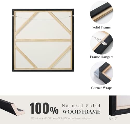 Extra Large Framed Neutral Abstract Wall Art - Image 7