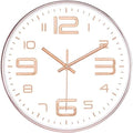 45MinST 10 Inch Wall Clocks, 3D Number Dial Face Modern Wall Clock, Silent by 45MinST