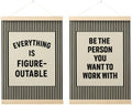 FGFK Positive Affirmations Wall Art Poster Hanger Frame 12x16 Inch by WelcometoFGFKhome