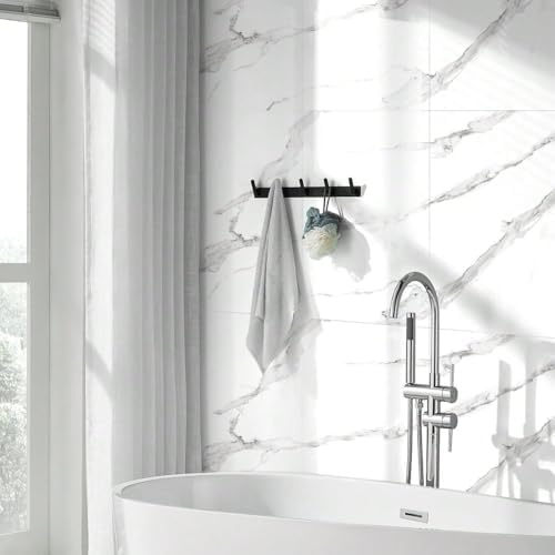 Chejiaye 22pcs Marble Peel and Stick Backsplash Waterproof Washroom Wall Panels - Image 2