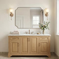 ANDY STAR 30"x40" Champagne Bronze Scalloped Mirror by ANDYSTAR