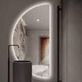 47in Half Moon LED Mirror for Bathroom, Semi Circle Wall Mirror by wwwhzgys