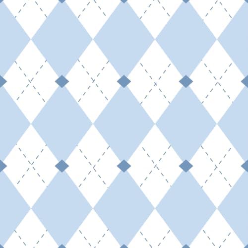 Simon&Siff Retro Checkered Peel and Stick Wallpaper Light Blue and White - Image 4