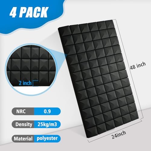 4 Pack Acoustic Foam Panels - Image 6