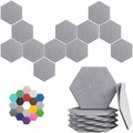 Hexagon Acoustic Panels, 12 Pack Self-Adhesive Sound Panels by UNECHOACOUSTIC