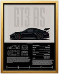 InkFlow Posters Vintage Racing Car Canvas Poster by InkFlowPosters