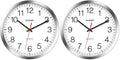 Sharp Wall Clock – Silver/Chrome, Silent Non Ticking 12 Inch Quality Quartz by SHARP