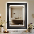 ROLOVE 24x35 Inch Antique Rectangle Wall Mirror by ROLOVE