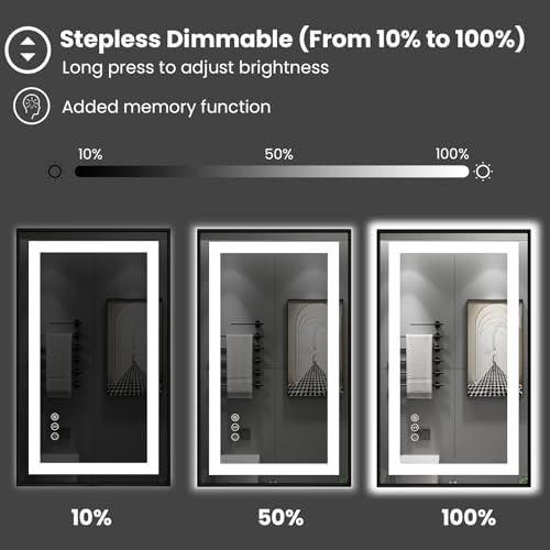 Amorho 84"X32" LED Bathroom Mirror - Image 2