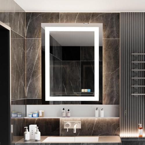 FLJ 20x28 inch Rectangular LED Bathroom Mirror by FLJLEDBathroomMirror