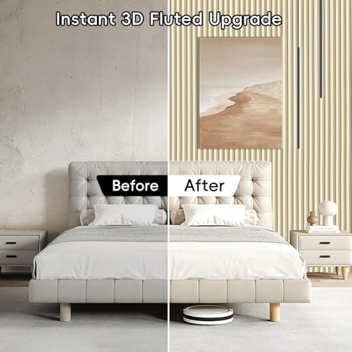 10Pack WPC Slat Wall Panels, 96 x 6.4 x 0.8Inches 3D Accent Wall Panels - Image 7