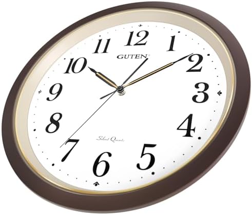Caysie 16 Inch Large Silent Non Ticking Wall Clock, Quartz Battery Operated - Image 2