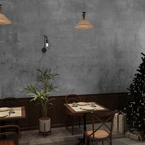 Concrete Wallpaper Peel and Stick Cement Wall Paper 16x354 inch Thick Matte - Image 7