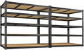 ROOMFAVE 48" W Garage Shelving Heavy Duty 3080LBS, 5 Tier by RoomFave-organizeyourjoy