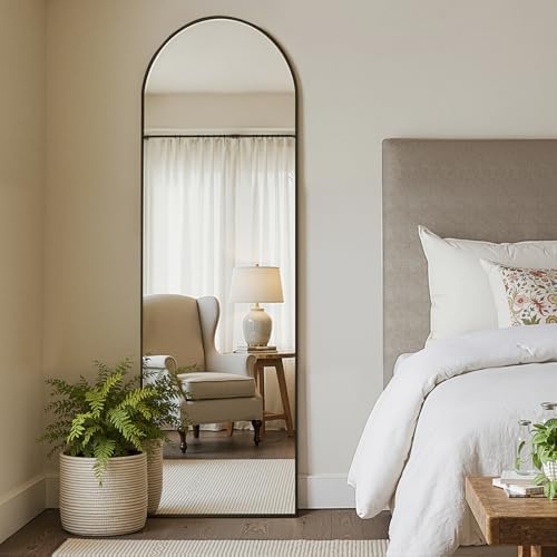 MISSDAY Arched Full Length Mirror, Floor Mirror Long Free Standing, Leaning or by MISSDAY