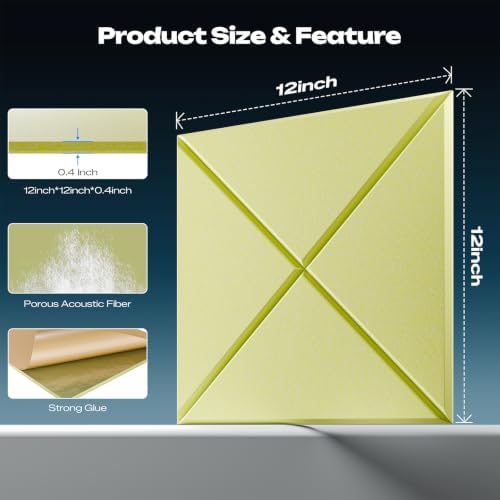 Sonicism 12 Pack X-Lined Acoustic Panels - Image 2