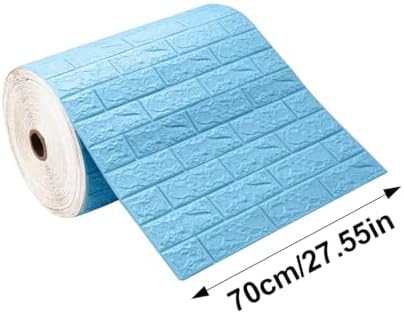 Waterproof Wall Panels 27.5" x 118" Faux Brick Wallpaper Peel and Stick Art - Image 2