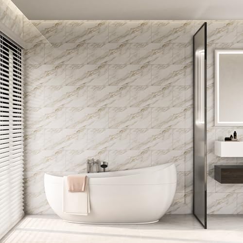 Marble Peel and Stick Backsplash 23.6 x11.8 in - Image 4
