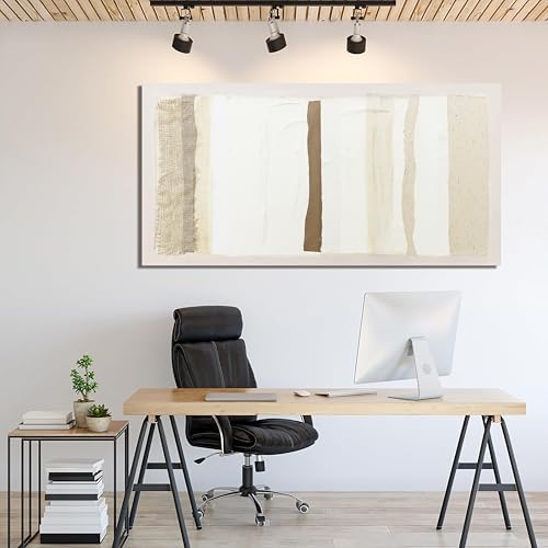 Neutral Wall Art Brown And White Wall Art Decor Artwork - Image 5