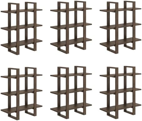 Nathan James Floating Wall Book Shelves, 3-Tier Display Shelf, Decorative - Image 6
