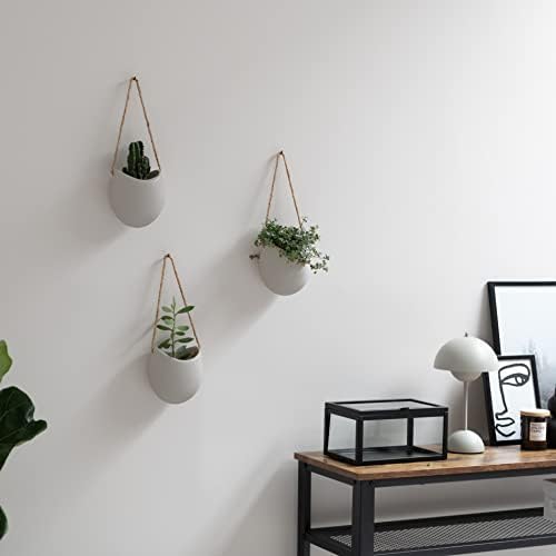 Kazai. Wall Planters -Ellie- | Hanging Ceramic Plant Pots 3 Pieces | Wall - Image 4