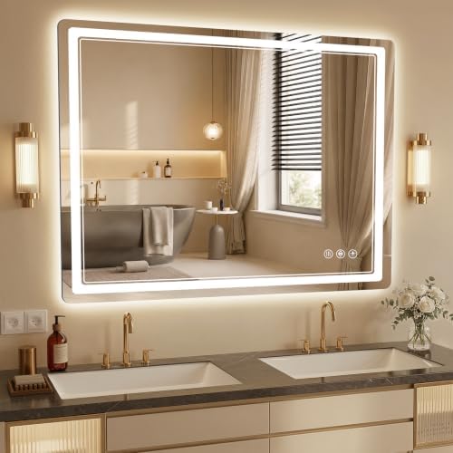 BEAUTYPEAK 36"x48" LED Bathroom Mirror - Image 5