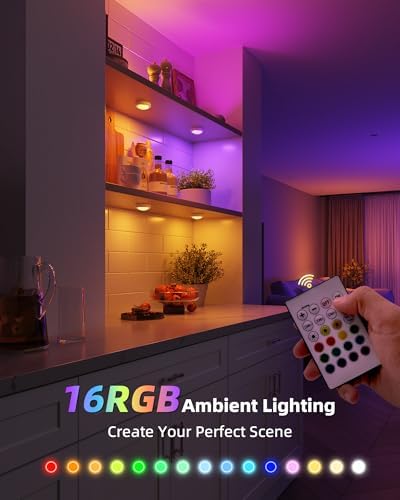 EZVALO 16RGB Puck Lights with Charging Station - Image 4