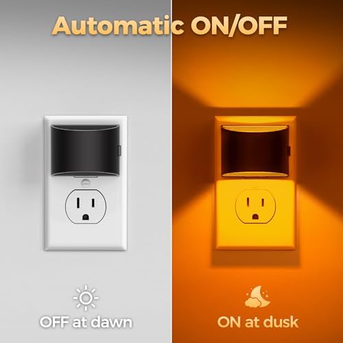 DORESshop Night Lights Plug into Wall, Amber Night Light - Image 3