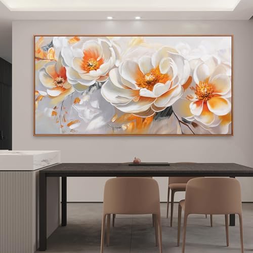 Large Wall Art For Living Room Floral Artwork Modern Canvas Art Wall Decor 29" - Image 3