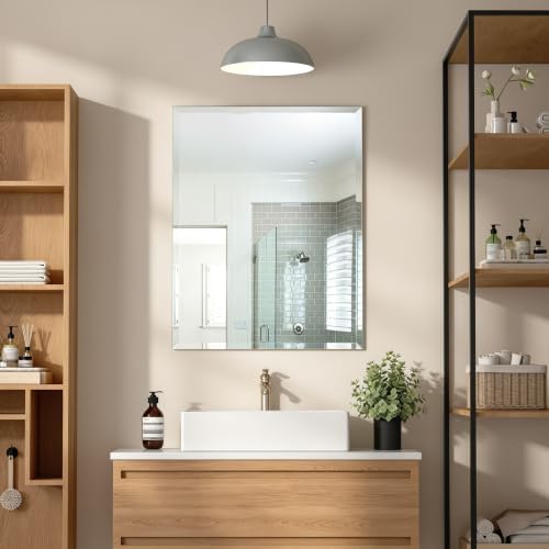 22" x 30" Beveled Edge Frameless Rectangle Mirror - Image 2