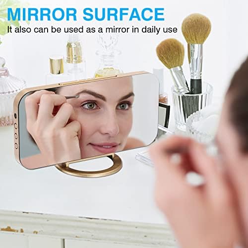 Sukeen Digital Alarm Clock, Modern Mirror Desk Wall Clock - Image 2