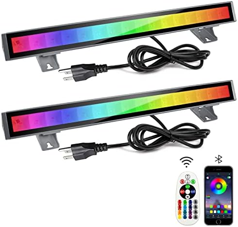 CREATESTAR LED RGB Light Bar for Wall Lighting, 48w Outdoor Wall Washer Light by CREATESTAR