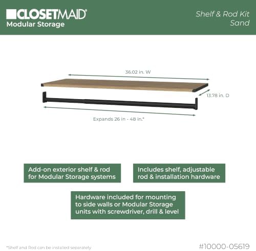 ClosetMaid Modular Storage Shelf and Hang Rod Kit - Image 3
