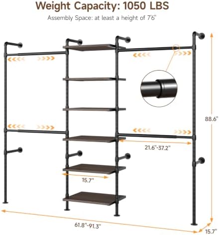ONBRILL T1 Wall Mounted Closet System - Image 2