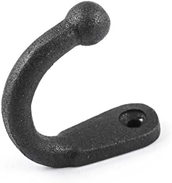 Renovators Supply Manufacturing Single Wall Hook, Wrought Iron Black Powder Coat - Image 4
