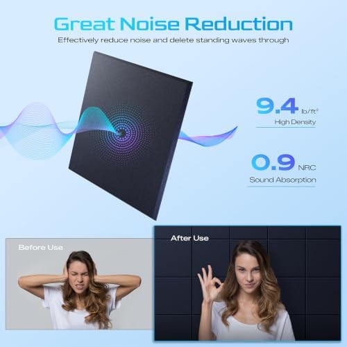 6 Pack Self-Adhesive Sound Proof Foam Panels - Image 3
