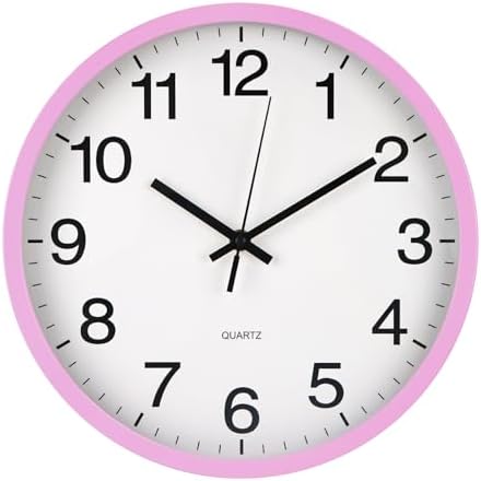 Wall Clock Non-Ticking Silent Quartz Movement Decor Clock Modern Simple Style by BAKBRAND