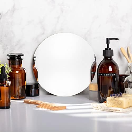 12 inch Glass Round Wall Mirror, Decorative Circle Mirror - Image 6