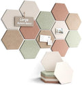 Fluxynara 12-Pack Hexagon Felt Bulletin Board Tiles by FLUXYNARA