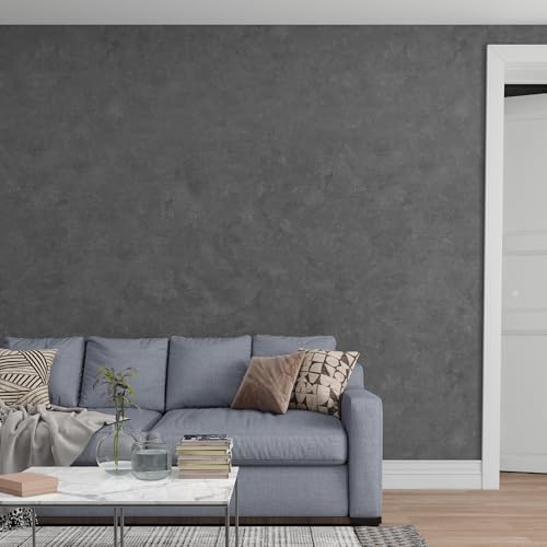 3yecao Thick Grey Concrete Wallpaper Peel and Stick Concrete Contact Paper - Image 2