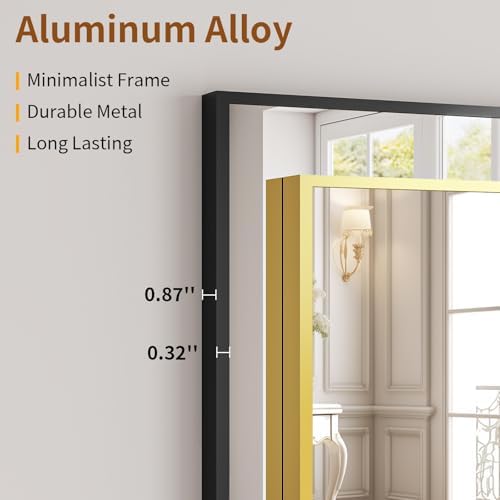 VooBang Oversized Full Length Mirror, Aluminum Alloy Frame Full Body Mirror - Image 4