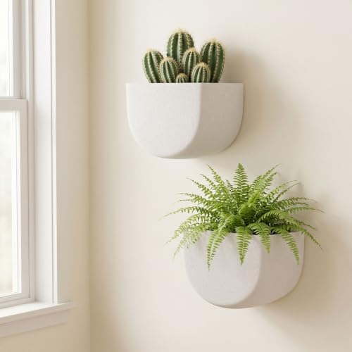 Asnext 2 Pack Indoor Wall Planter, 7 Inch Wall Planter Pot - Image 2
