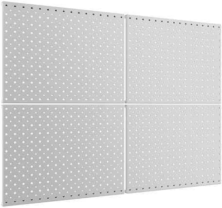 TORACK 4 PCS 12"x16" Metal Pegboard Panels by TORACK